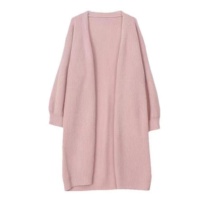Damen Strickjacke Weit Großes Revers Eveloria