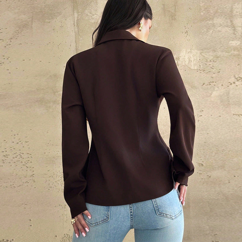 Damen Blazer Tailliert Elegant Eveloria