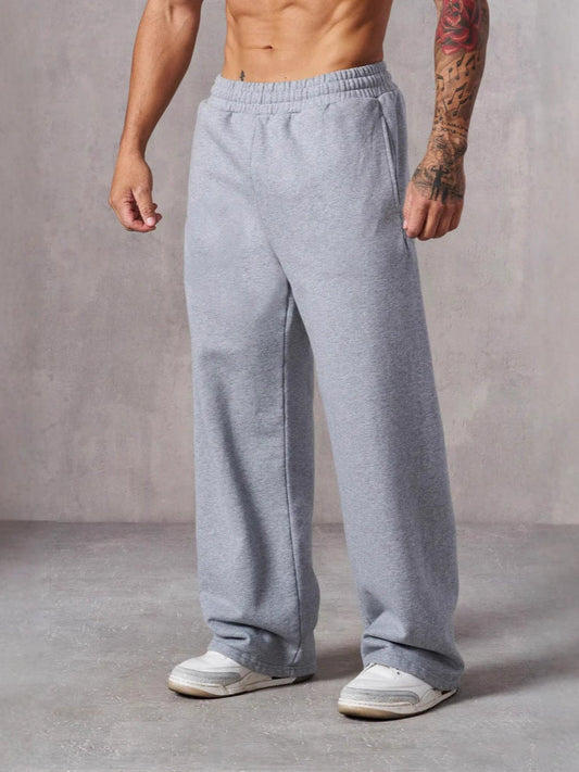 Herren Baggy Jogginghose Elastisch Seitentaschen Schwarz Eveloria - Eveloria