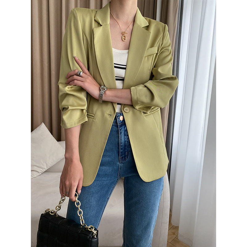 Damen Blazer Elegant Feine Qualität Schwarz Eveloria - Eveloria