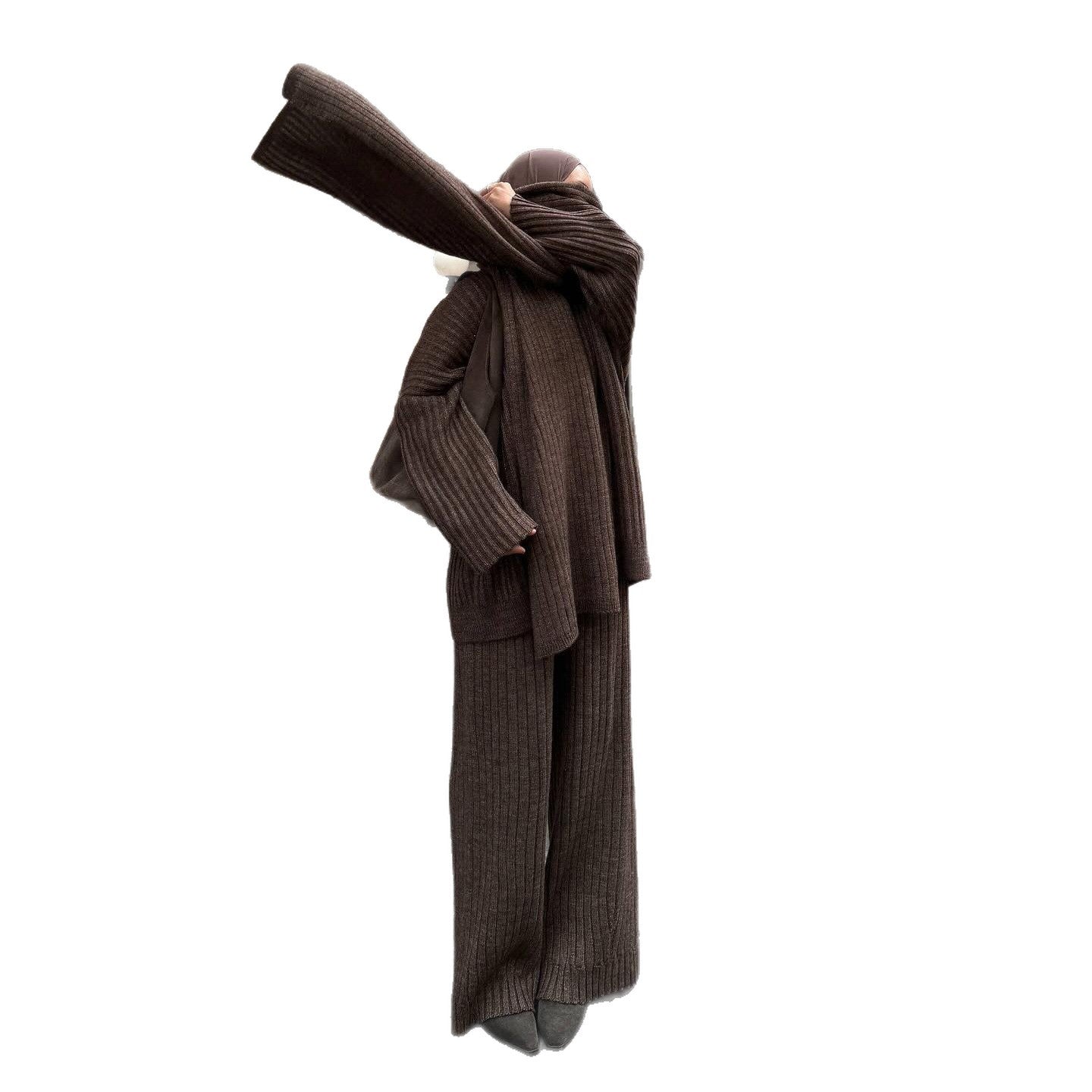 Damen Strickanzug Bequem Stylisch Eveloria
