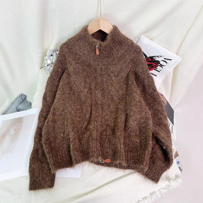 Damen Strickjacke Strukturiertes Zopfdesign Eveloria