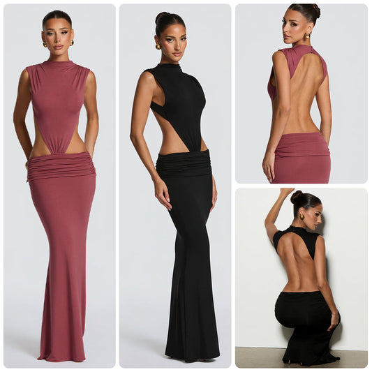 Damen Abendkleid Elegantes Cut-Out-Design Figurbetonter Schnitt - Eveloria