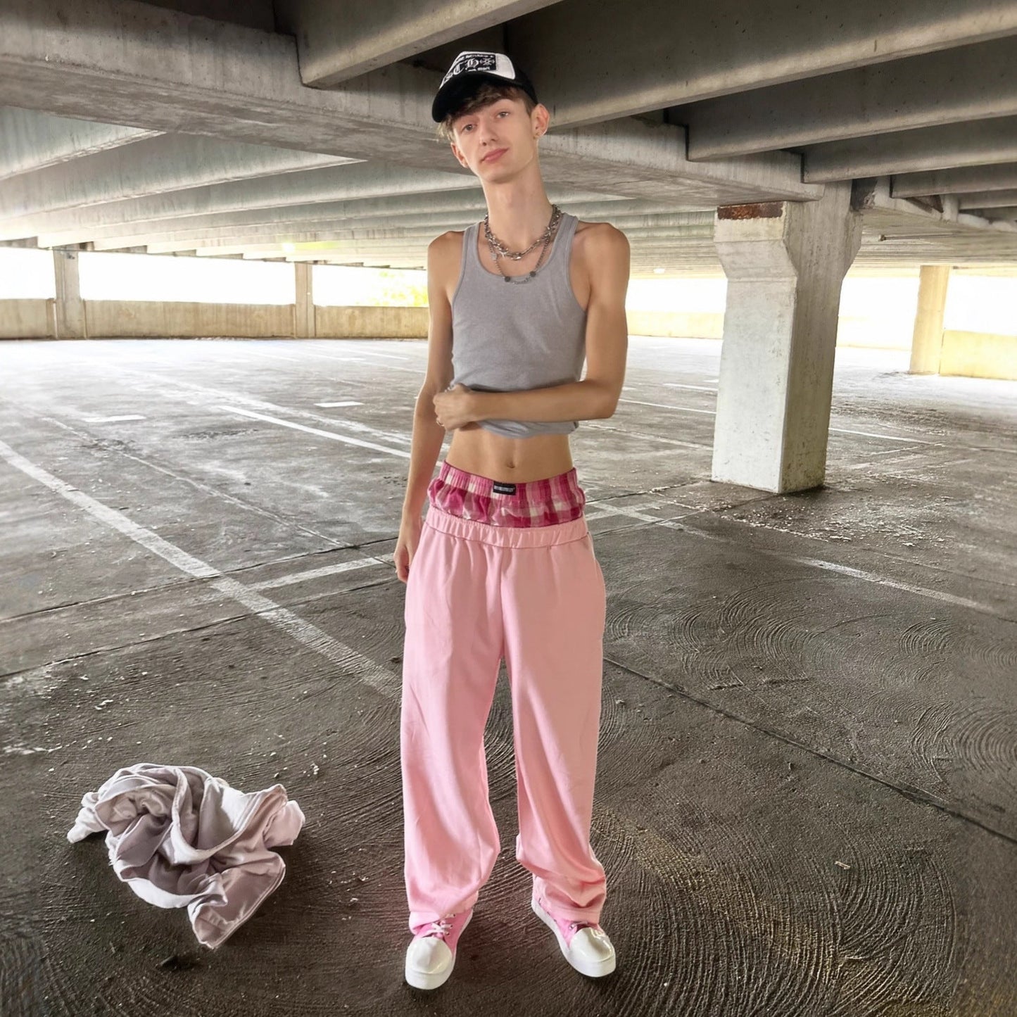 Damen Jogginghose Elastischer Bund Baumwolle Schwarz Eveloria - Eveloria
