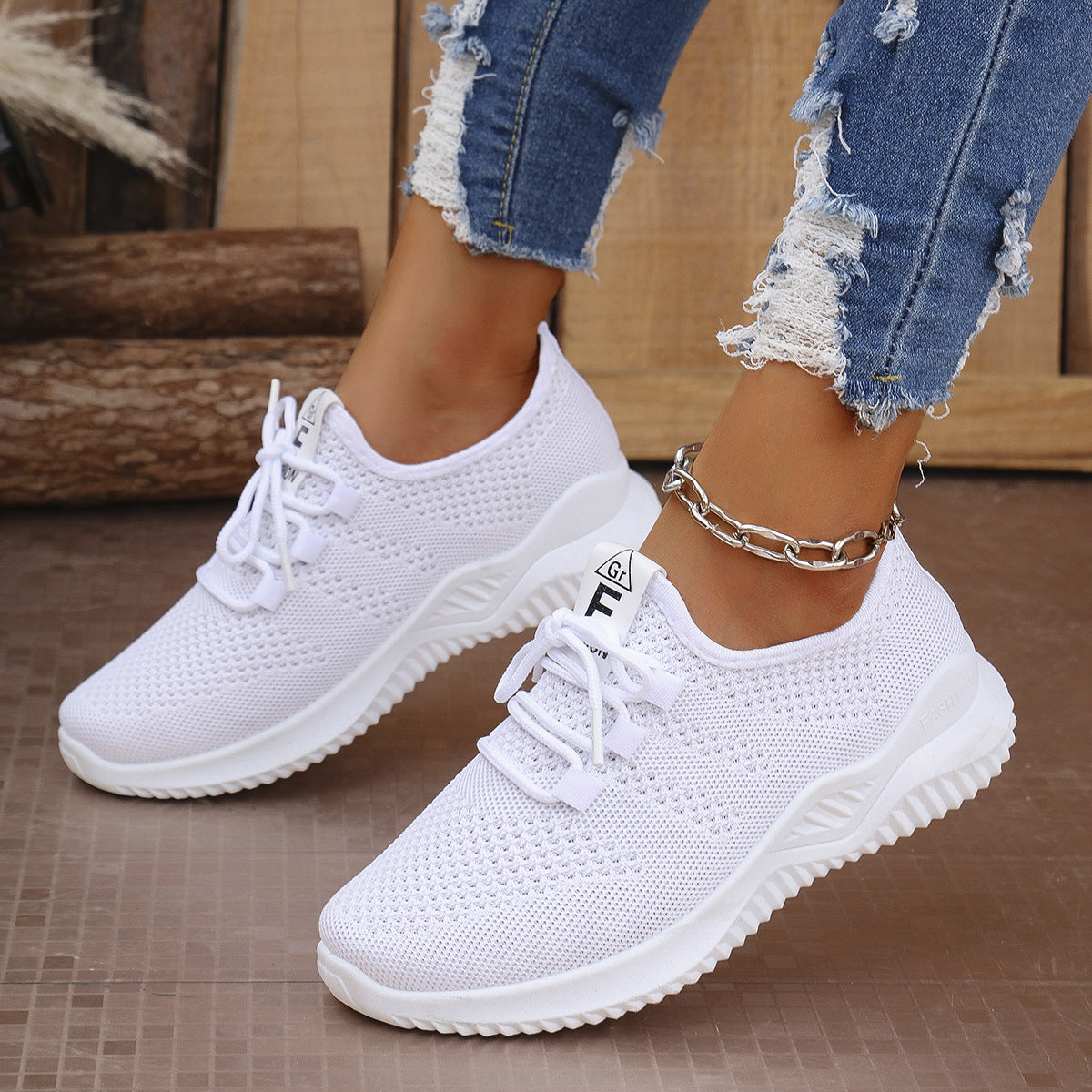 Damen Sneaker Atmungsaktives Mesh Modernes Design Eveloria