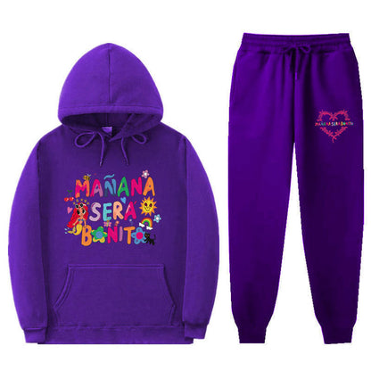 Damen Sweatshirt Jogginghose Set Bunt Eveloria