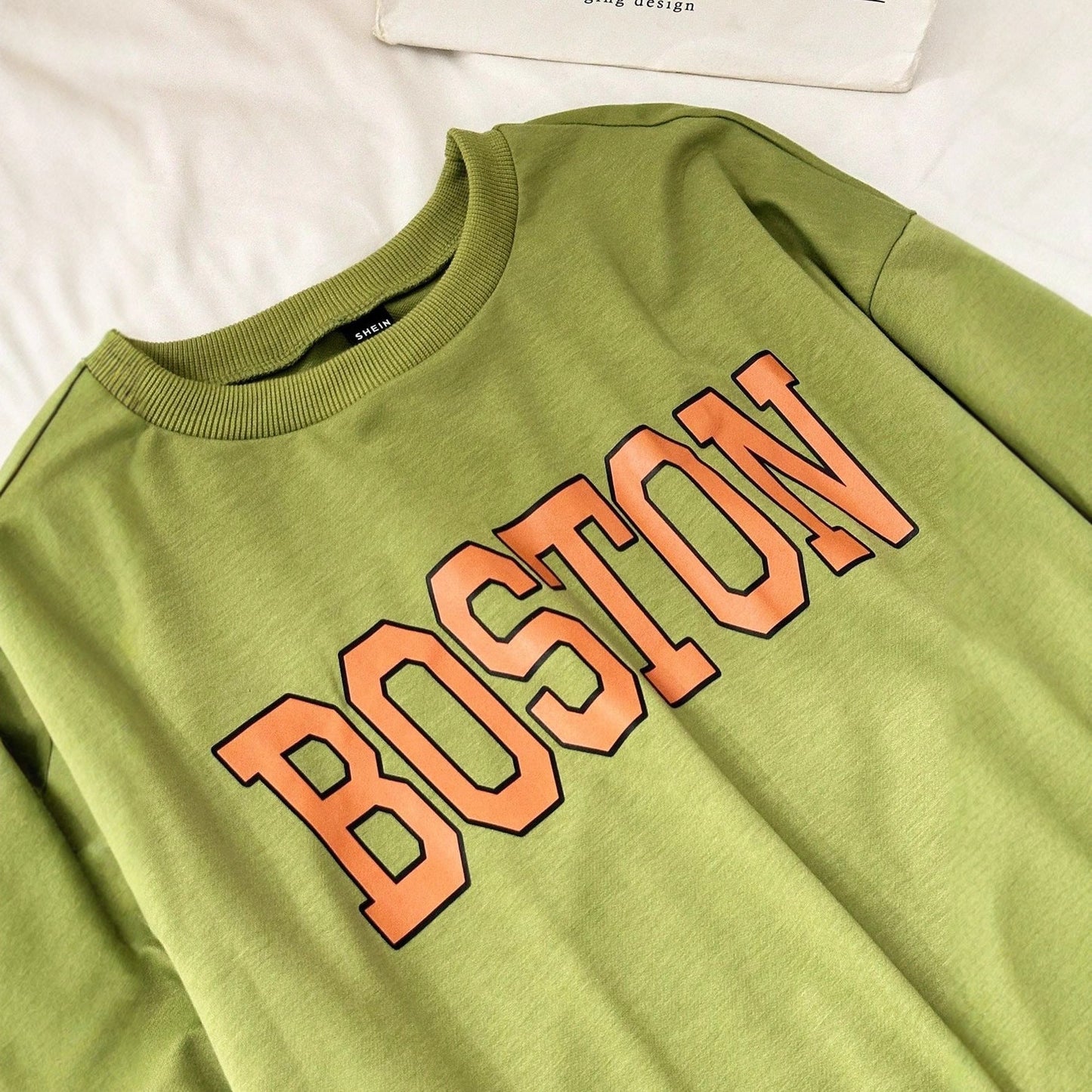 Damen Sweatshirt Lässig mit Schriftzug Eveloria