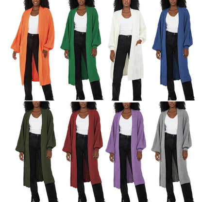 Damen Oversized Strickmantel Lässig - Eveloria