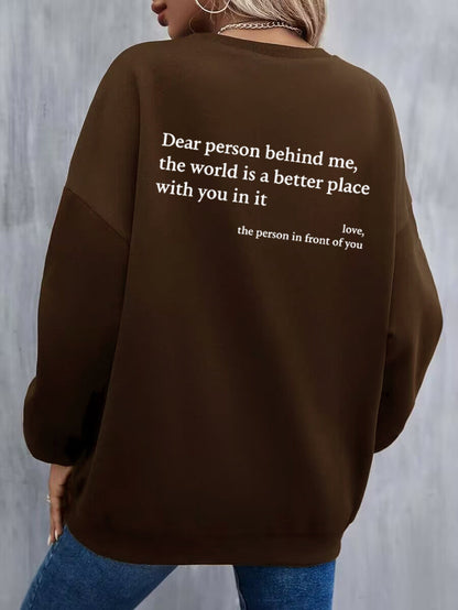 Damen Sweatshirt Inspirierendes Motiv Gemütlicher Schnitt Eveloria