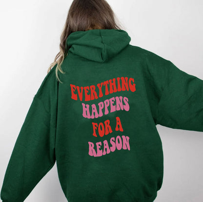 Damen Kapuzenpullover Komfortschnitt Mit Motivationszitat Grau