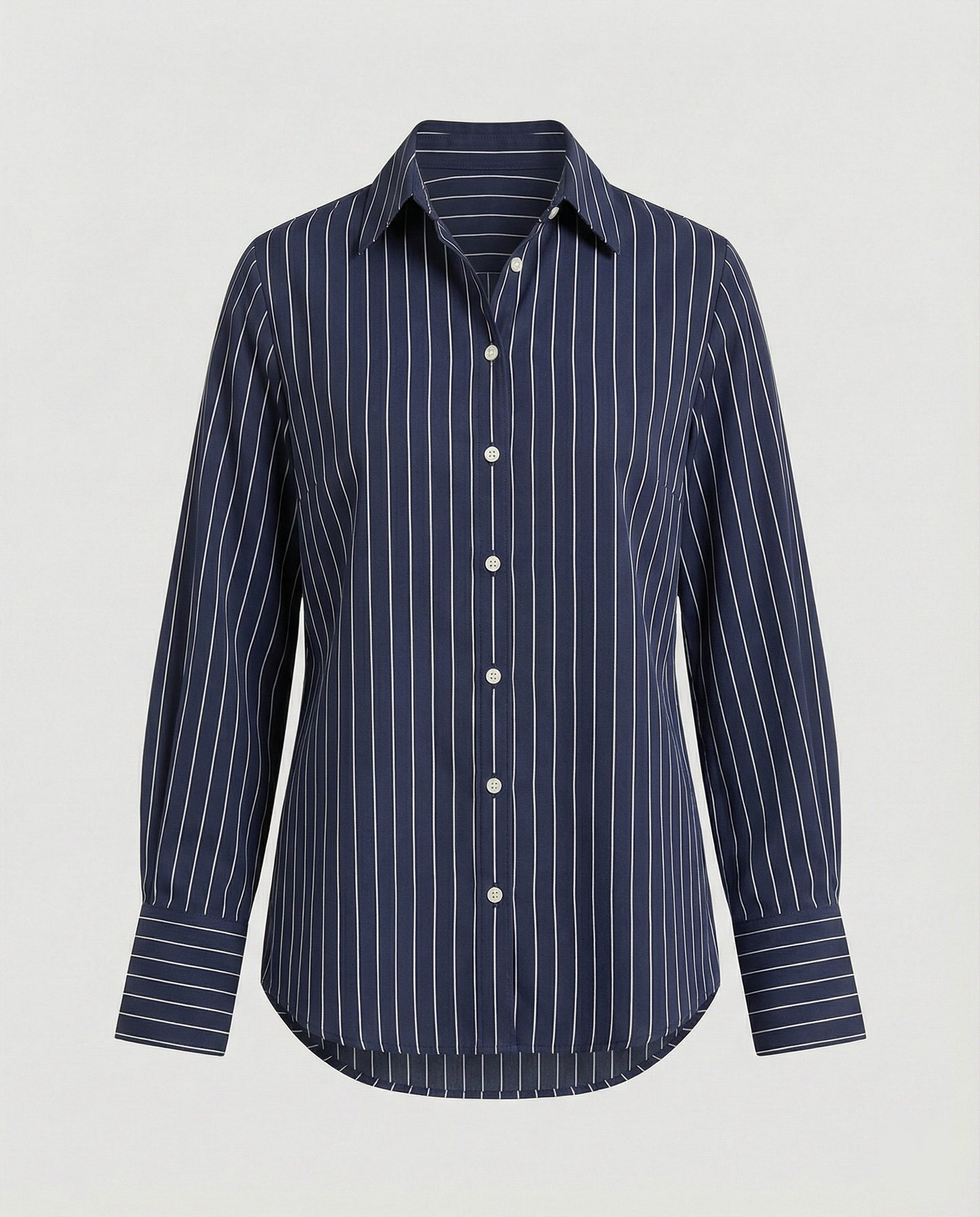 Damen Streifenbluse Moderner Schnitt