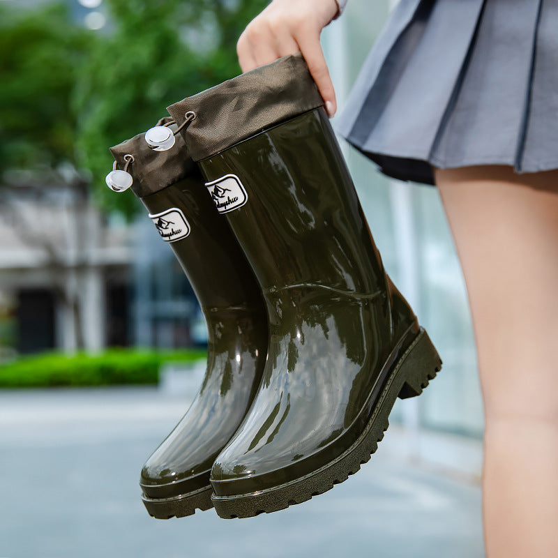 Damen Gummistiefel Verstellbares Schnürsystem Eveloria