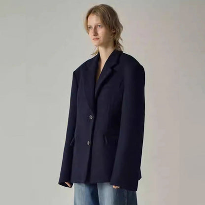 Damen Oversize Blazer mit Innenjacke Eveloria