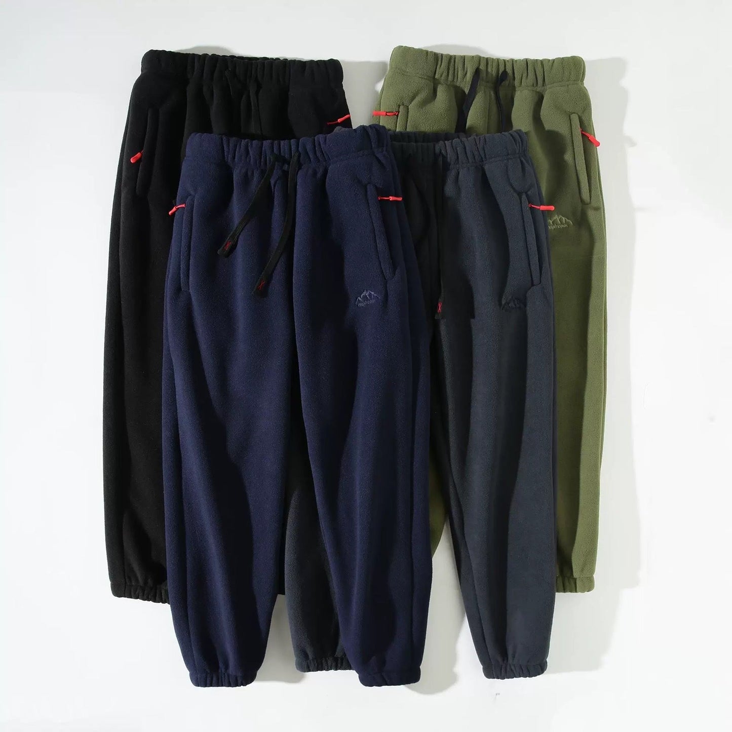 Damen Fleecehose Verstellbarer Bund Schwarz Eveloria - Eveloria
