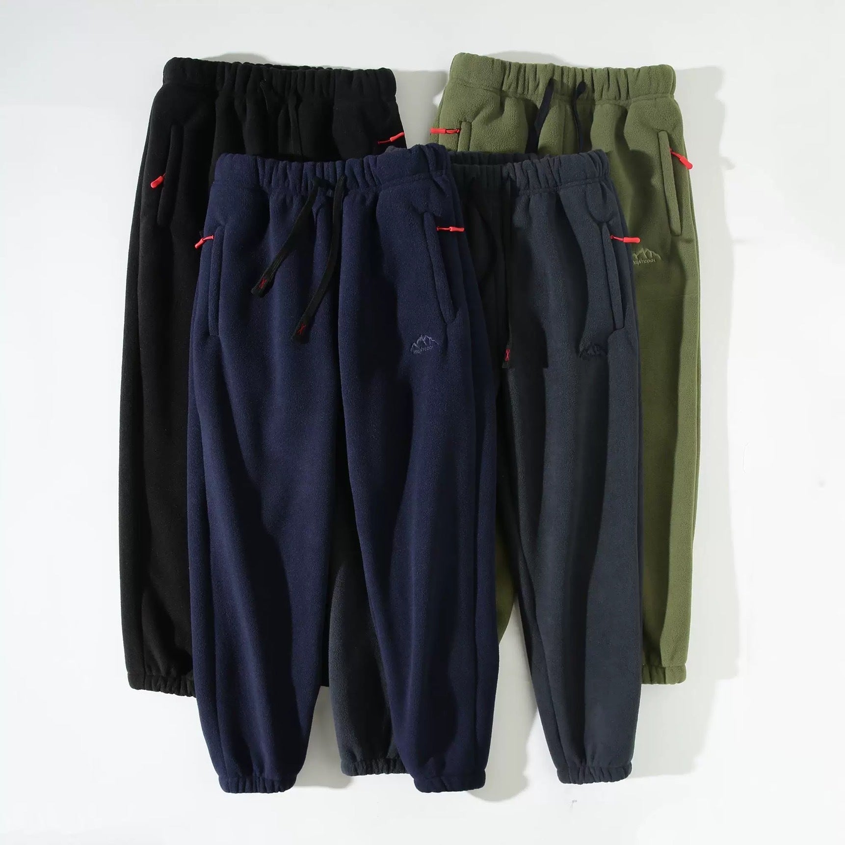 Damen Fleecehose Verstellbarer Bund Schwarz Eveloria - Eveloria
