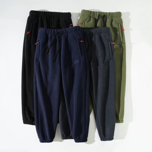 Damen Fleecehose Verstellbarer Bund Schwarz Eveloria - Eveloria