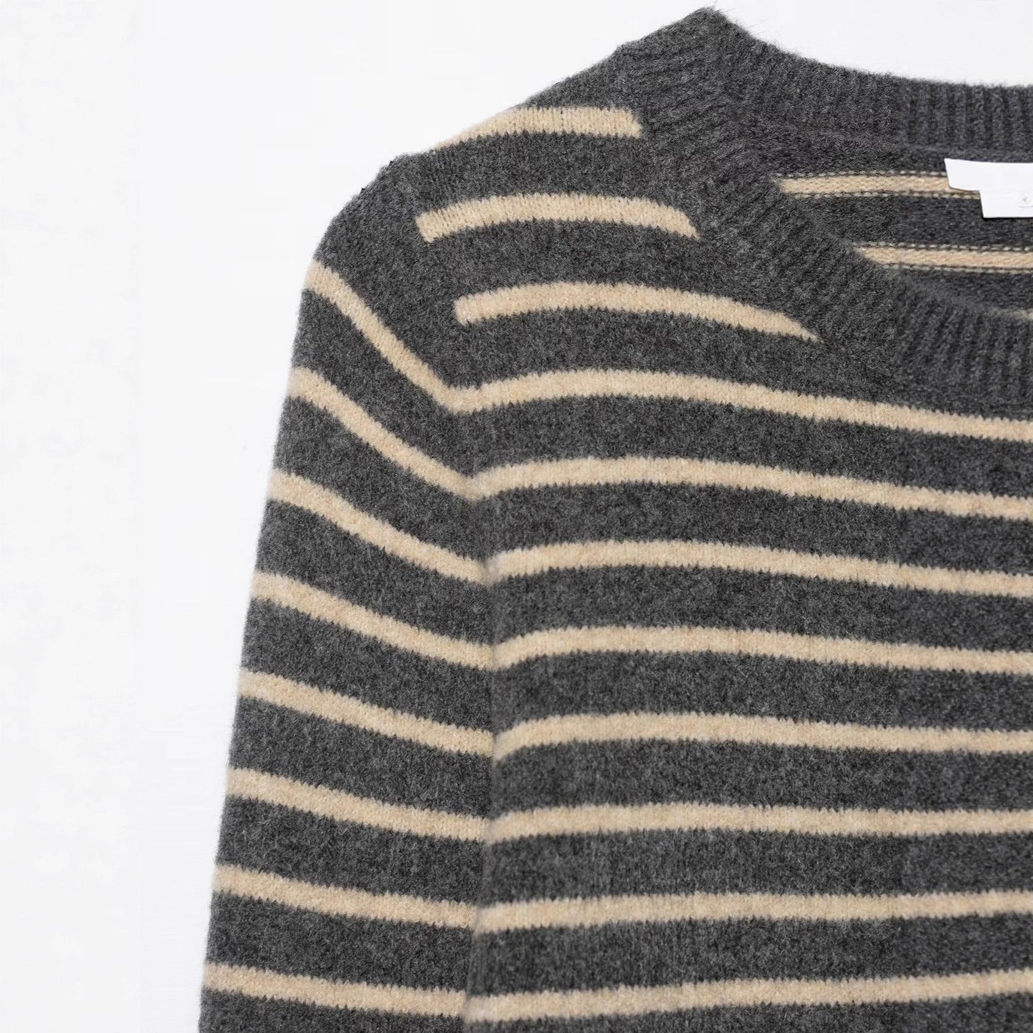 Damen Kaschmir Cardigan Gestreift Eveloria