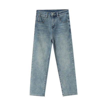 Damen High-Waist Straight-Leg Jeans Eveloria