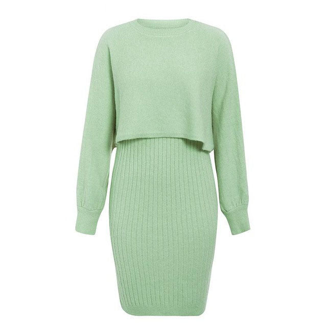 Damen Strickkleid mit Oberteil Eveloria