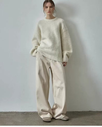 Damen Oversized Wollpullover Eveloria