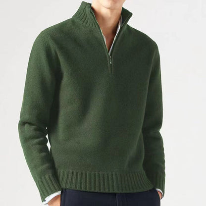 Herren Pullover Halbreißverschluss