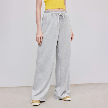 Damen Sweatpants Hoher Bund Weiter Schnitt Bequem Eveloria