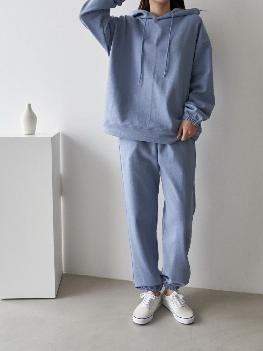 Damen Hoodie Jogginghose Set Weiches Baumwollmaterial Eveloria