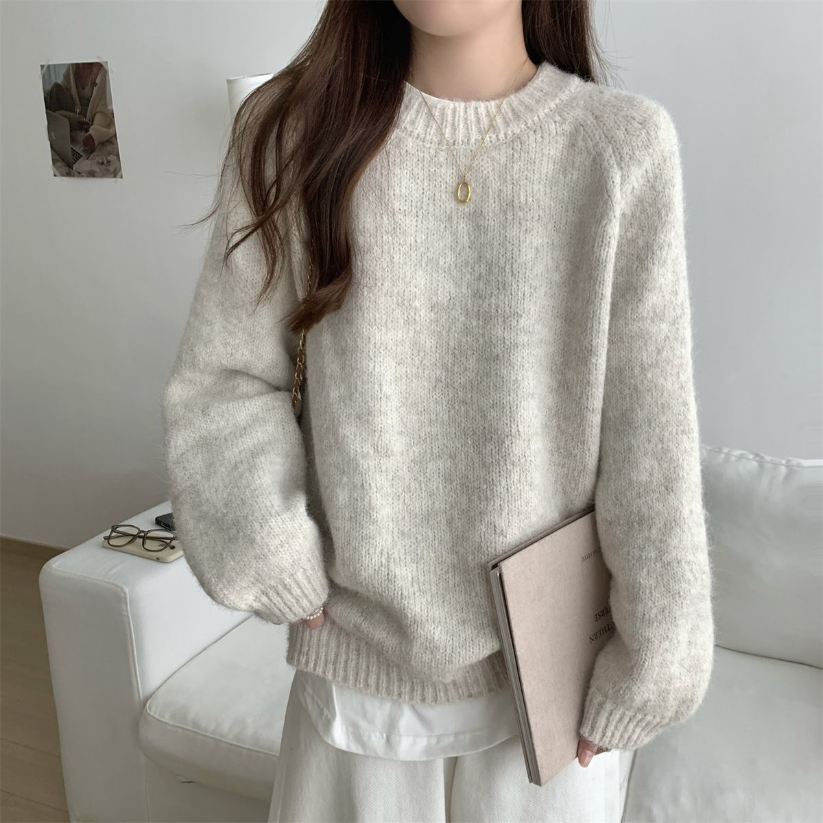Damen Oversized Pullover Eveloria Weich