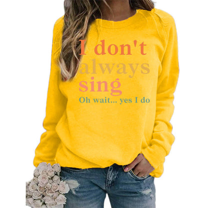 Damen Sweatshirt Bequem Mit Spruch Grau