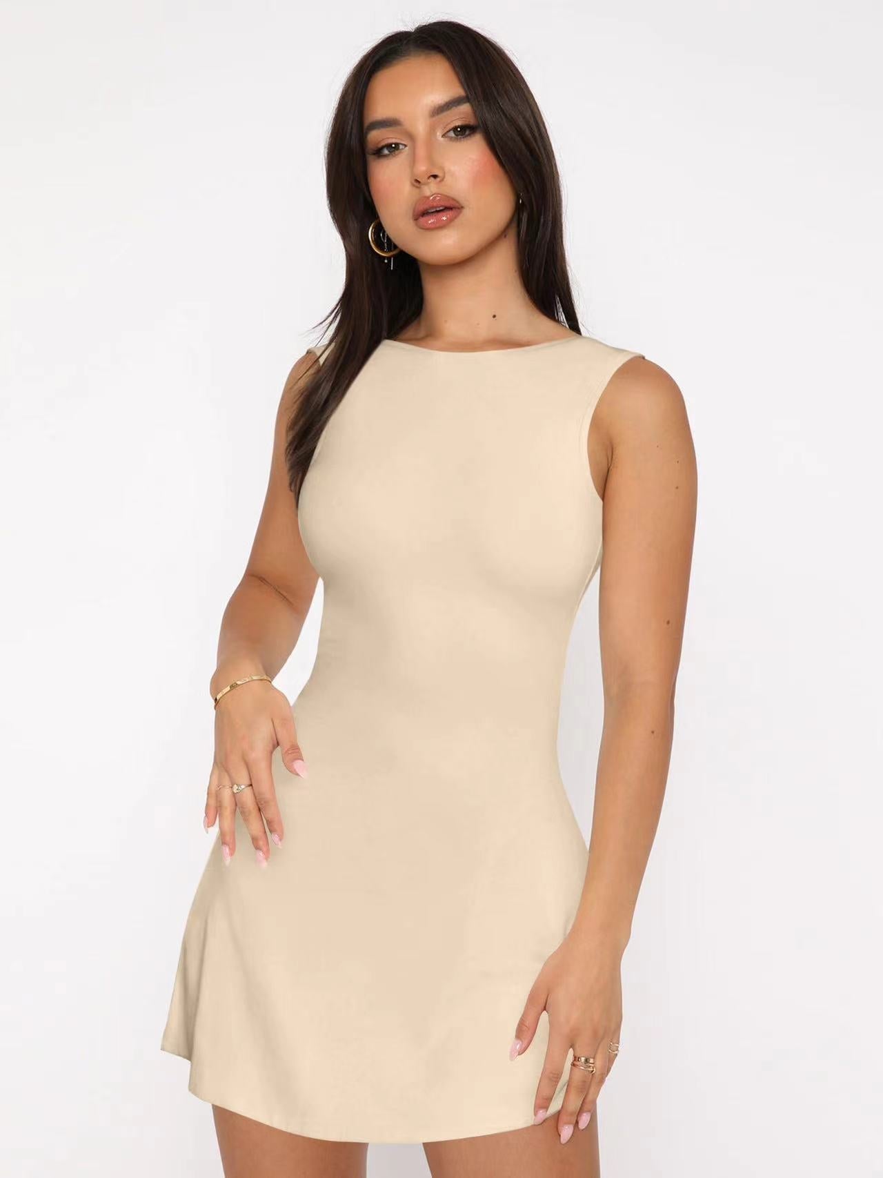Damen Figurumspielendes Kleid Elegant Schnitt Eveloria