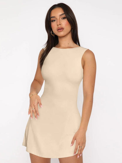 Damen Figurumspielendes Kleid Elegant Schnitt Eveloria