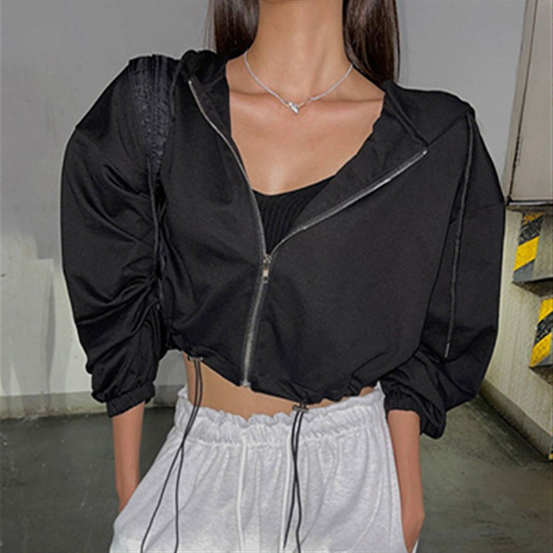 Damen Sportjacke Cropped Eveloria