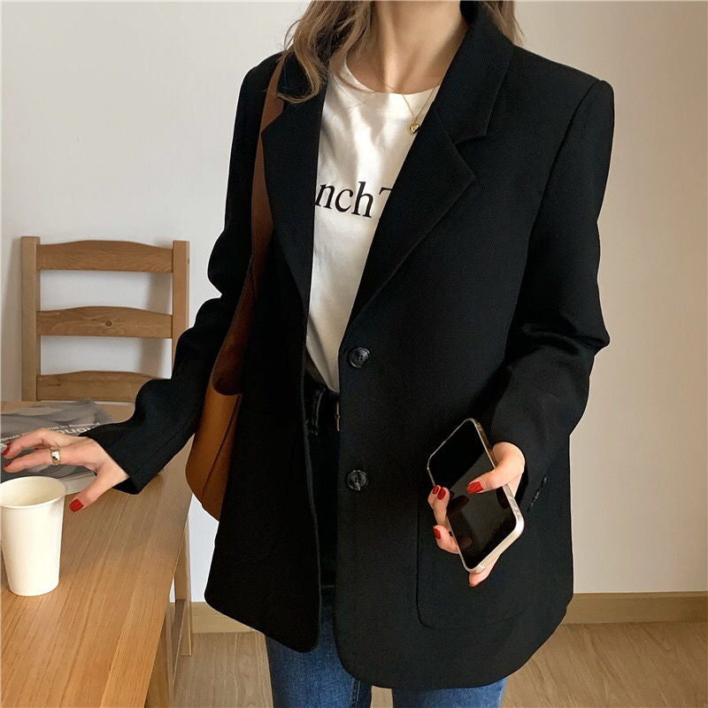 Damen Blazer mit Taschen Eveloria Elegantes Design