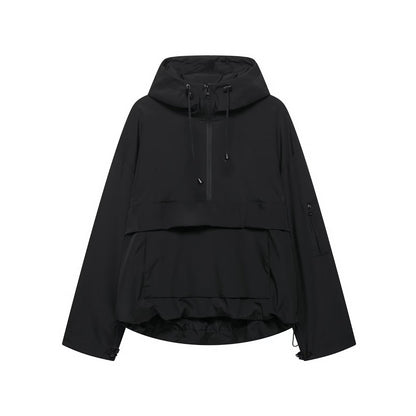 Damen Windjacke Funktionale Kapuzenjacke mit Kängurutasche