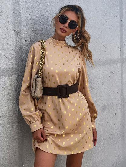 Eveloria Damen Minikleid Glänzende Akzente Lässiger Schnitt