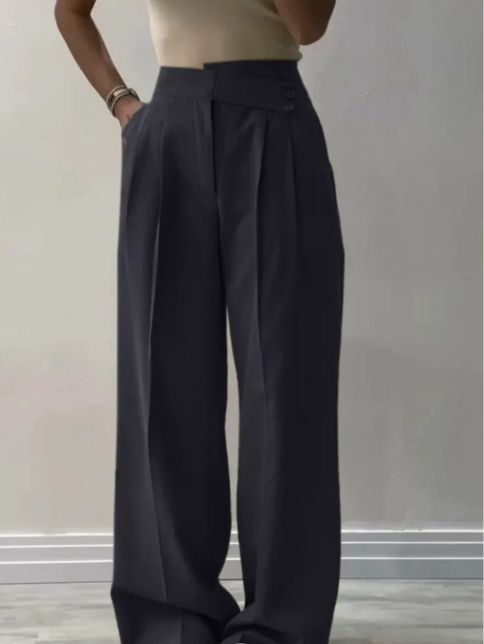 Damen Bügelfaltenhose Eveloria Weit