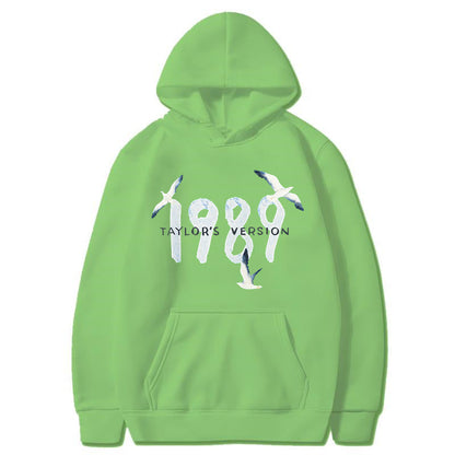Damen Kapuzenpullover Baumwolle Vogelmotiv Eveloria