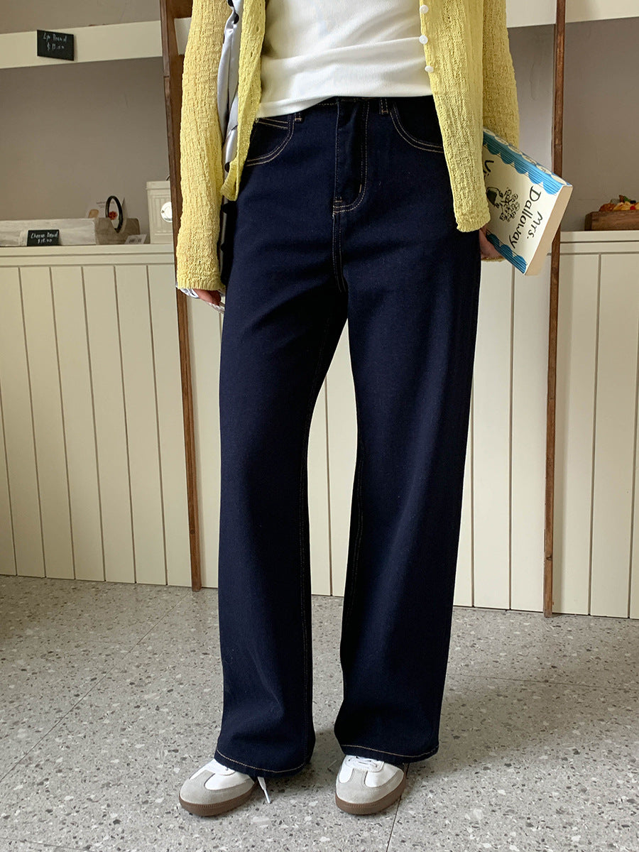 Damen Leinenhose Bequem Modisch Weiß