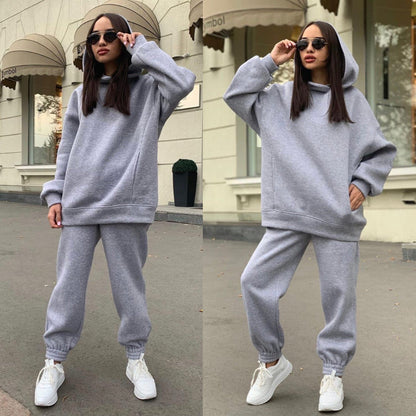 Eveloria Damen Sportlicher Hoodie Jogginghose Set