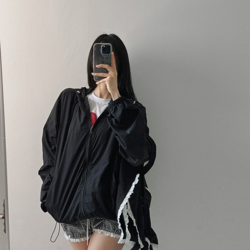 Damen Sportjacke Reißverschluss Übergangsjacke Eveloria