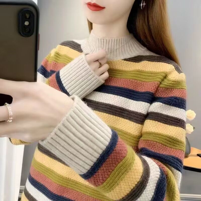 Damen Pullover Strukturmuster Eveloria