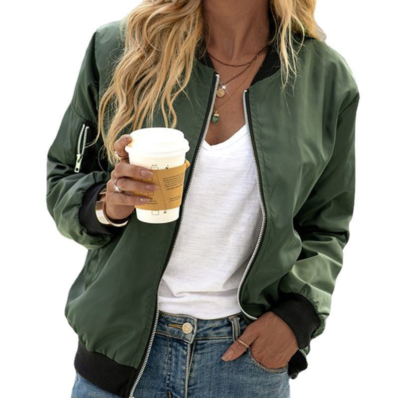 Damen Bomberjacke mit Seitentaschen Eveloria