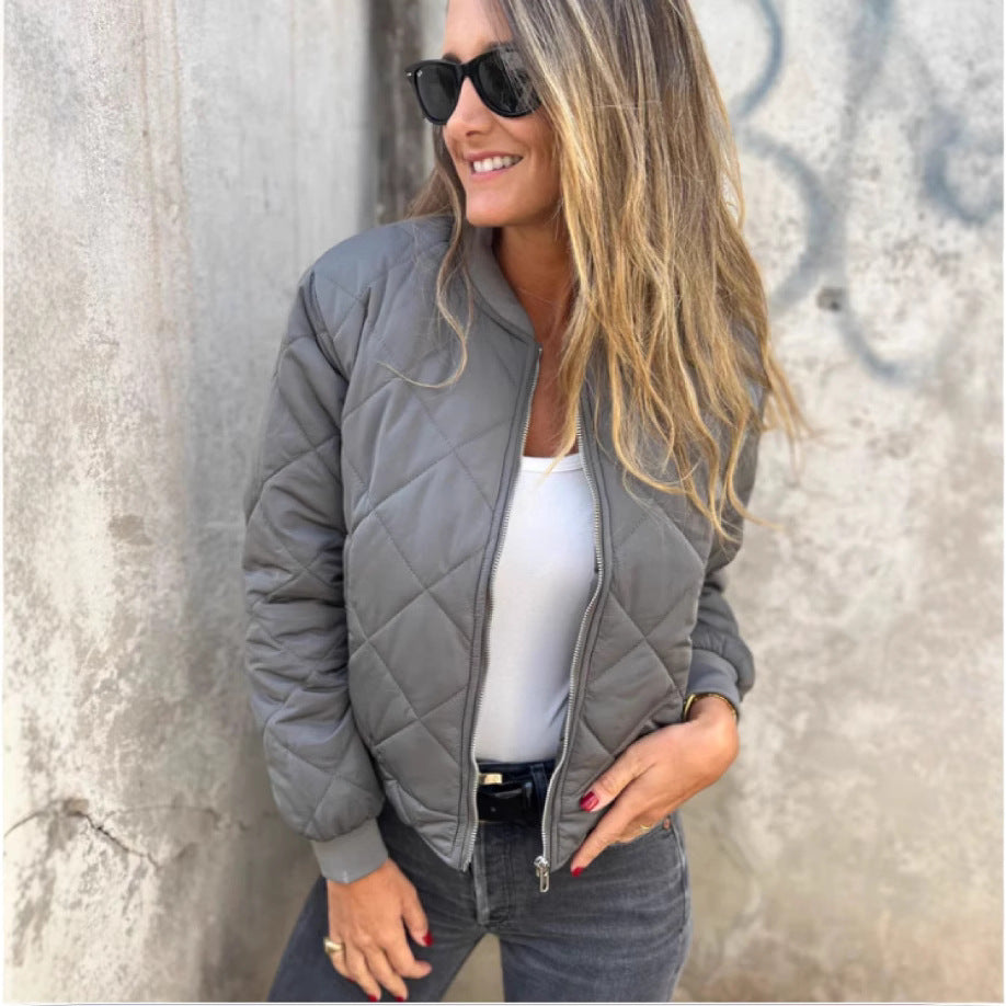 Damen Bomberjacke Gesteppt Bequem Eveloria