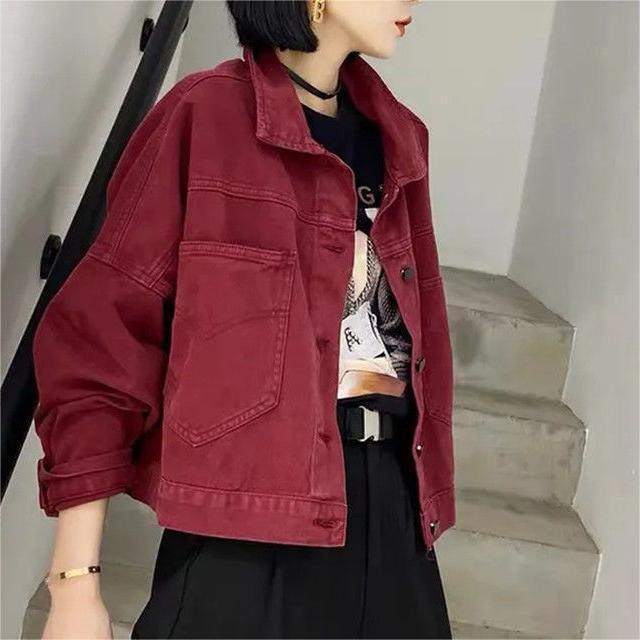 Damen Oversized Denimjacke Blau Eveloria