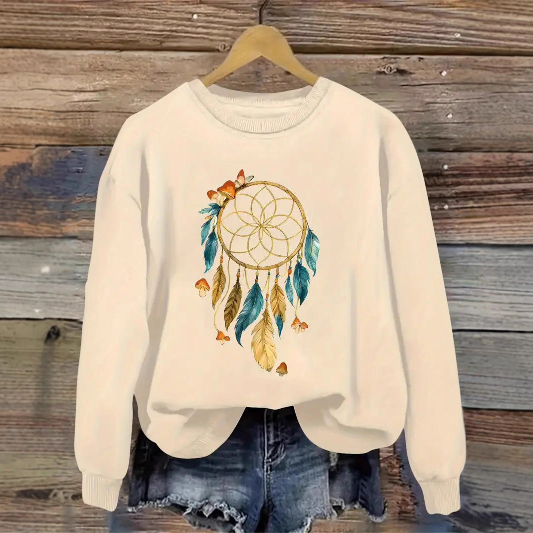 Damen Sweatshirt Traumfänger-Design Eveloria
