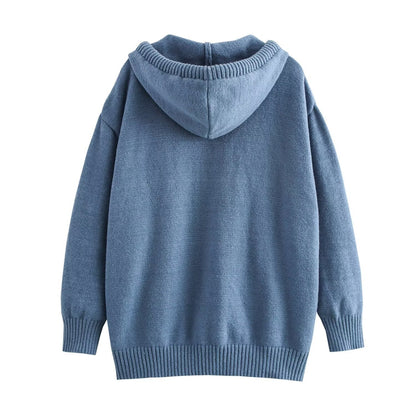 Damen Hoodie Kuschelig Tiermuster Eveloria