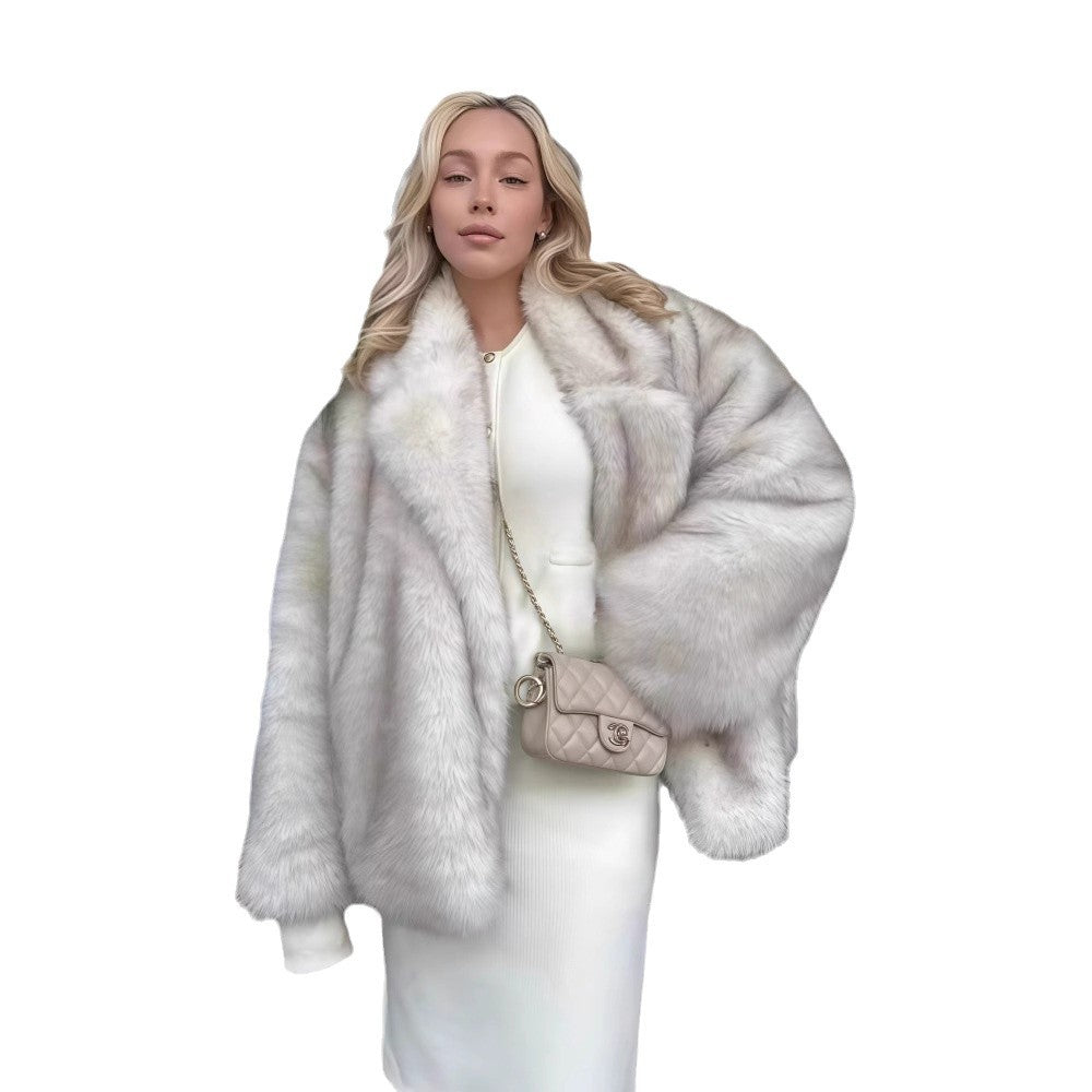 Damen Fleecejacke Voluminöser Schnitt