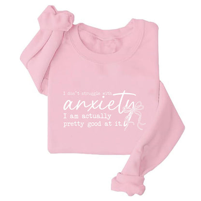 Damen Sweatshirt Motiviertes Design Grau Eveloria