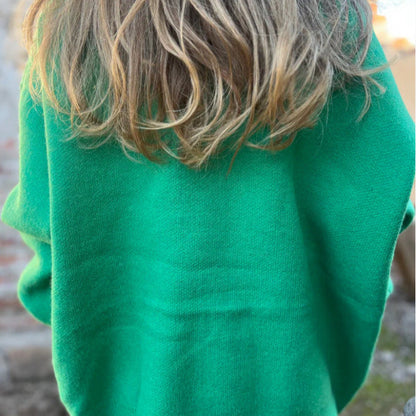 Damen Strickcardigan mit Knöpfen und breiten Ärmeln