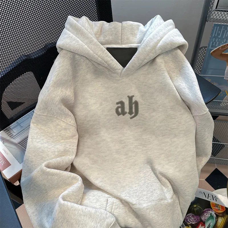 Damen Pullover mit Kapuze und Schriftzug